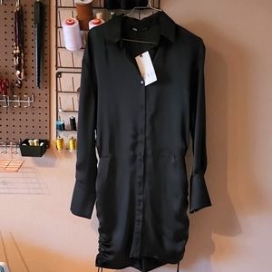 2/$20 NWT Zara dress with ruching size Small